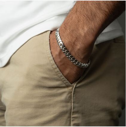 .999 Fine Silver Miami Cuban Bracelet 8mm