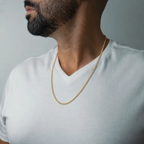 3.5mm Miami Cuban Chain | 18K Gold-Plated Sterling Silver
