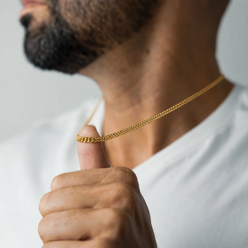 3.5mm Miami Cuban Chain | 18K Gold-Plated Sterling Silver