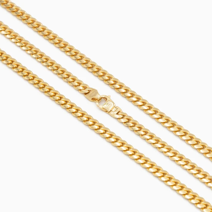 5mm Miami Cuban Link Chain | 18K Gold-Plated Sterling Silver