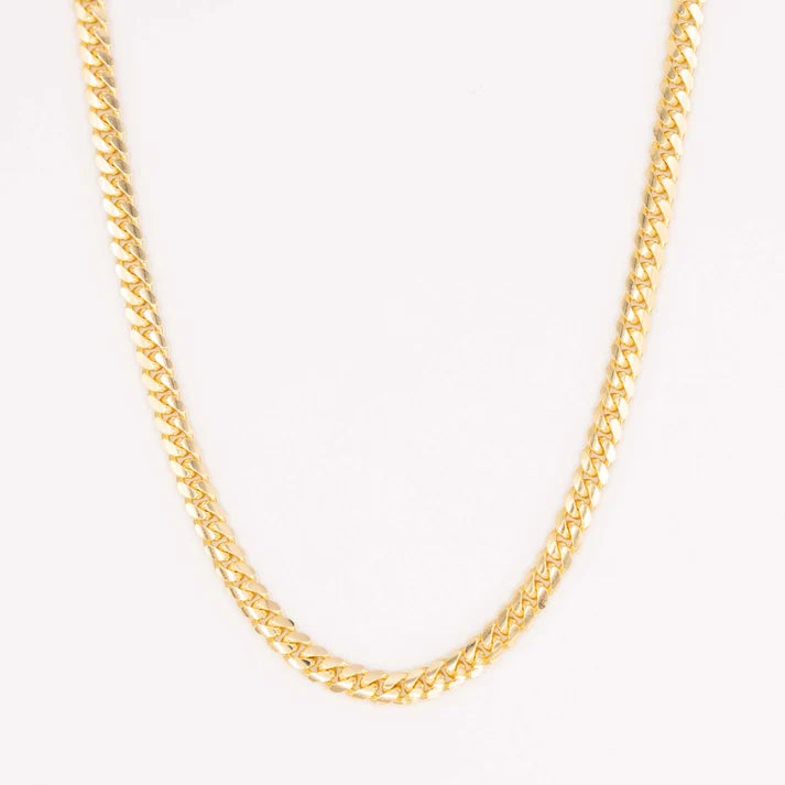 7mm Miami Cuban Chain | 18K Gold-Plated Sterling Silver