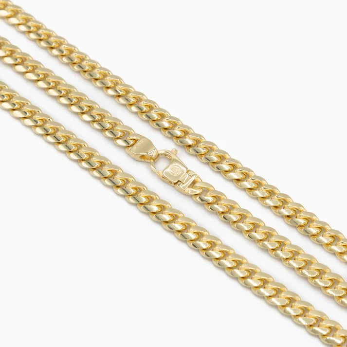 7mm Miami Cuban Chain | 18K Gold-Plated Sterling Silver