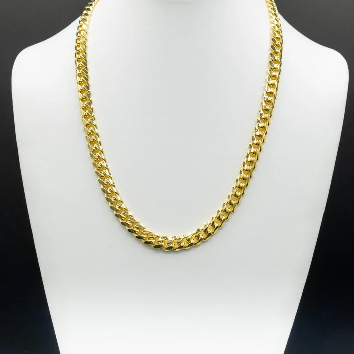 8mm Miami Cuban Chain | 18K Gold-Plated Sterling Silver