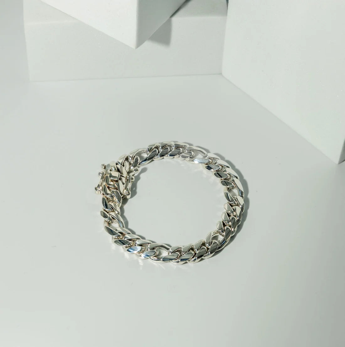 .999 Fine Silver Figaro Bracelet 10mm