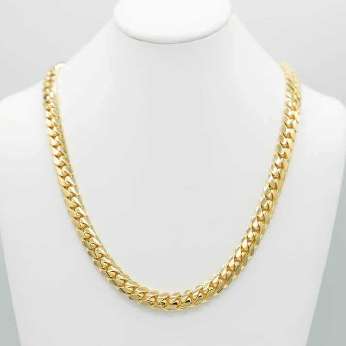 10mm Heavy Miami Cuban Link Chain | 18K Gold-Plated Sterling Silver