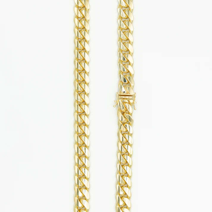 10mm Heavy Miami Cuban Link Chain | 18K Gold-Plated Sterling Silver