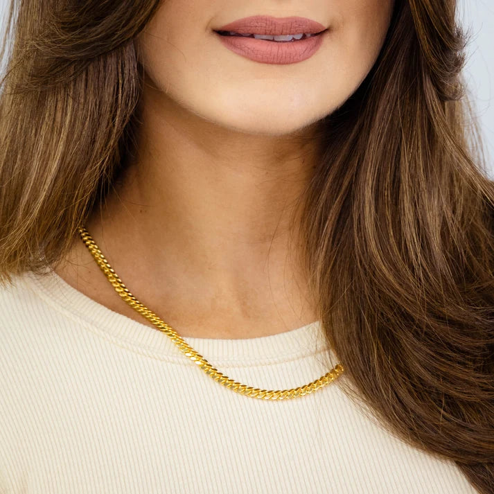 5mm Miami Cuban Link Chain | 18K Gold-Plated Sterling Silver