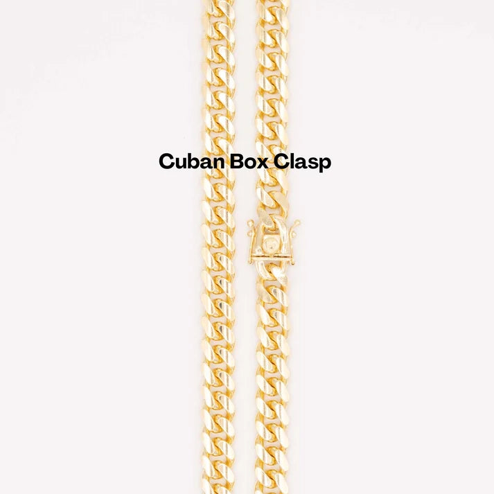 8mm Miami Cuban Chain | 18K Gold-Plated Sterling Silver