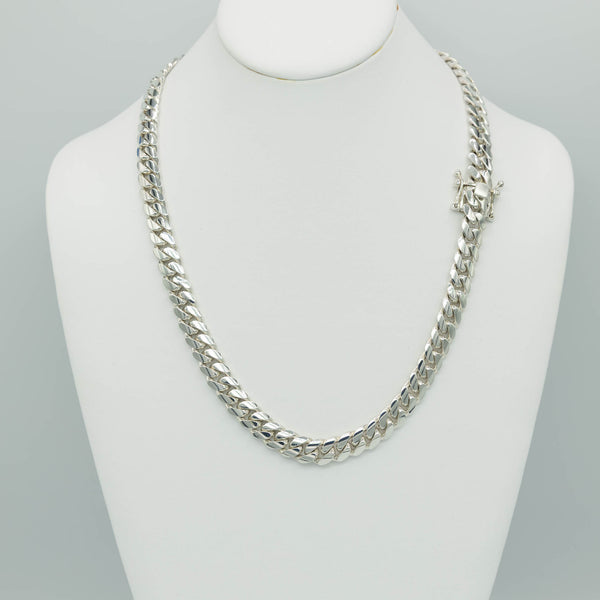 10mm Handmade Miami Cuban Link Chain | .999 Fine Silver